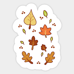 Autumn leafs Sticker